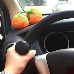 Tradineur - Perilla de dirección para vehículos - Giro 360º - Apto para la toda clase de vehículos - Ajustable Manualmente - Col