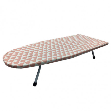Tradineur - Tabla de Planchar Pequeña - Fabricada en Madera - Soporte para plancha y patas metálicas antideslizantes - 30 x 75 c