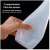 Tradineur - Pack de 2 botellas de plástico rellenables para servir salsas, dispensador de aliño reutilizable, ketchup, mostaza,