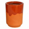 Tradineur - Pack de 3 Vasos de barro - Funcional en Vitro y Gas - Apto para Microonda y Horno - Fácil limpieza en lavavajillas -