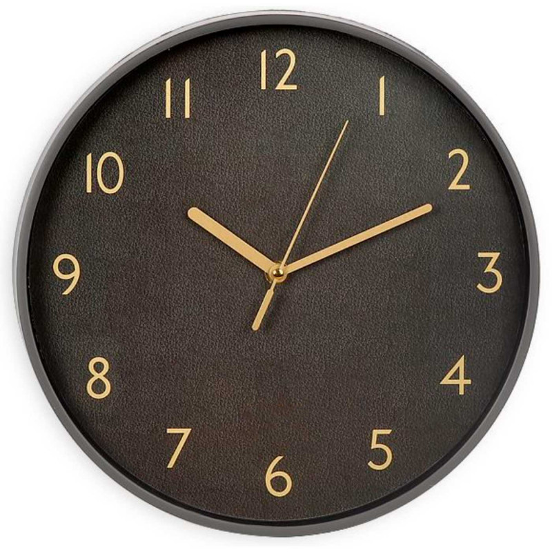 Tradineur - Reloj redondo de pared con números grandes, silencioso, funcionamiento a pilas, minimalista, moderno, decoración, co Tradineur - Reloj redondo de pared con números grandes, silencioso, funcionamiento a pilas, minimalista, moderno, decoración, co