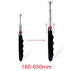 Tradineur - Imán telescópico, varilla magnética extensible de 16 a 65 cm, recoger tornillos, tuercas, objetos metálicos, herrami