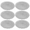 Tradineur - Pack de 6 bajoplatos redondos reutilizables de plástico, modelo Eri, plato llano decorativo, bandeja para presentaci