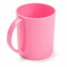 Tradineur - Pack de 4 Tazas Mug - Fabricado en Plástico - Capacidad 350 ml - Apto para microondas y congelador - 11 x 9,7 x 8 cm