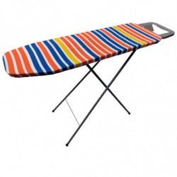 Tradineur - Tabla de Planchar Plegable - Fabricada en Madera - Soporte para plancha y patas metálicas antideslizantes - 33 x 110