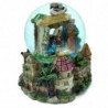Tradineur - Bola de Agua Nevada Navideña - Figura del Nacimiento - Fabricado en Resina - Decoración navideña - 9 cm - Modelo Ale