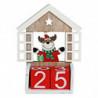 Tradineur - Calendario Navideño - Fabricado en madera - Figura decorativa divertida para nacimiento, Navidad, decoración tradici