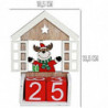 Tradineur - Calendario Navideño - Fabricado en madera - Figura decorativa divertida para nacimiento, Navidad, decoración tradici