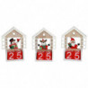 Tradineur - Calendario Navideño - Fabricado en madera - Figura decorativa divertida para nacimiento, Navidad, decoración tradici