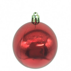 Tradineur - Pack de 16 Bolas de Navidad con diseño de giros - Fabricado en Plástico - Cordón Dorado - Decoración de Navidad - Ø