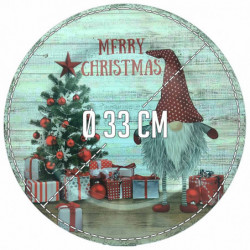 Tradineur - Pack de 2 Bajoplatos con diseño de Duende con Gorro - Fabricado en Plástico - Ideal para decoración para Navidad - Ø