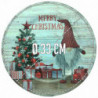Tradineur - Pack de 2 Bajoplatos con diseño de Duende con Gorro - Fabricado en Plástico - Ideal para decoración para Navidad - Ø