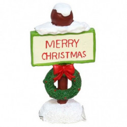 Tradineur - Pack de 3 Señales de dirección navideño - Fabricado en Plástico - Decoración para temporada navideña - 8 x 4 x 2,5 c