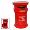 Tradineur - Buzón Redondo de Navidad - Fabricado en Plástico - Ideal para que los niños guarden sus cartas a Santa Claus - Ø 23,