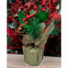 Tradineur - Pack de 2 bayas Decorativas Navideñas - Altura aprox.: 20 cm - Decoración Navideña - Fabricación artesanal - Modelos