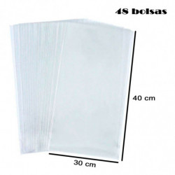 Tradineur - 6 paquetes de 18 bolsas transparentes de plástico para caramelos, envolver galletas, chuches, fiestas, cumpleaños, r