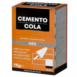 Tradineur - Cemento cola en polvo, colocación, encolado y fijación de azulejos, superficies horizontales y verticales, interior