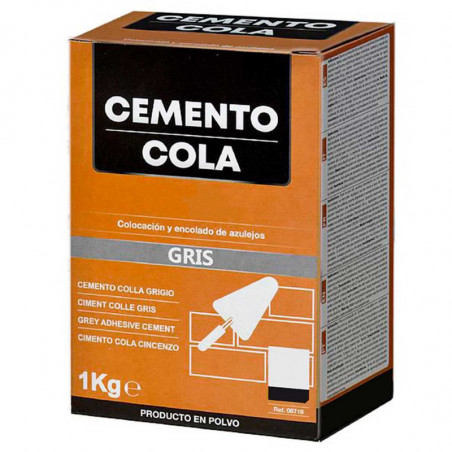 Tradineur - Cemento cola en polvo, colocación, encolado y fijación de azulejos, superficies horizontales y verticales, interior