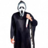 Tradineur - Disfraz de asesino scream para adulto, poliéster, incluye túnica y máscara, villano malvado, atuendo de carnaval, Ha
