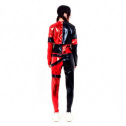 Tradineur - Disfraz de Bad Girl para Adultos - Fabricado en Poliéster - Incluye Top, Pantalón, Chaqueta y Cinturón - Ideal para
