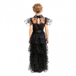 Tradineur - Disfraz de Gótica Infantil (Vestido) para Niños - Fabricado en Poliéster - Incluye Vestido y Cinturón - Ideal para d