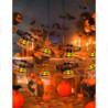Tradineur - Pack de 2 Guirnaldas de Calabazas para Halloween - Longitud de 2 Metros - Decoración de temporada - Adornos para Hal
