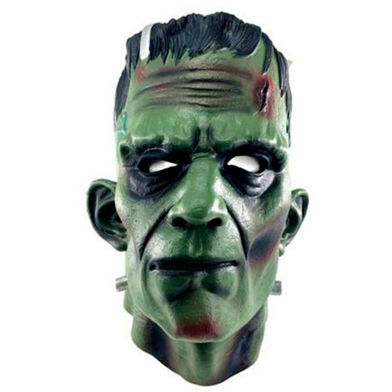 Tradineur - Máscara de Frankenstein - Fabricado en Látex - Complemento para disfraces - Ideal para disfrutar de Halloween y car Tradineur - Máscara de Frankenstein - Fabricado en Látex - Complemento para disfraces - Ideal para disfrutar de Halloween y car
