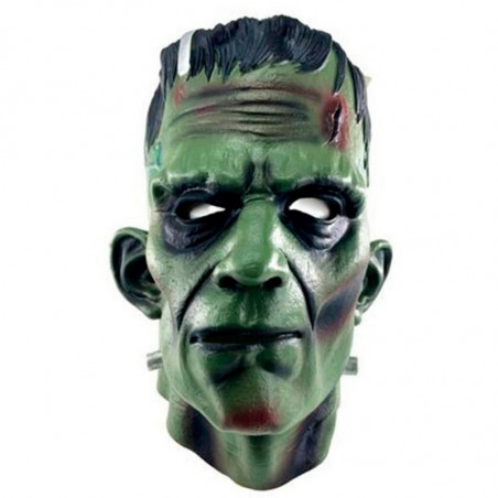 Tradineur - Máscara de Frankenstein - Fabricado en Látex - Complemento para disfraces -  Ideal para disfrutar de Halloween y car