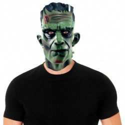 Tradineur - Máscara de Frankenstein - Fabricado en Látex - Complemento para disfraces -  Ideal para disfrutar de Halloween y car