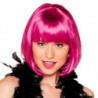 Tradineur - Peluca Bob fucsia para mujer, fibra sintética, complemento para disfraz de carnaval, Halloween, cosplay, fiestas (Ad