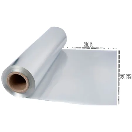 Tradineur - Rollo de papel Industrial de aluminio para la cocina - Fabricado en España - Uso Alimentario - Longitud de 30 Metros