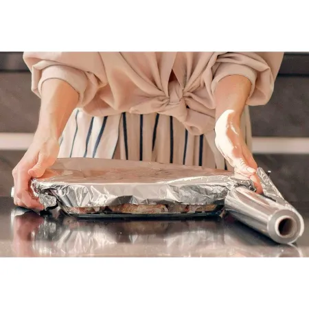 Tradineur - Rollo de papel Industrial de aluminio para la cocina - Fabricado en España - Uso Alimentario - Longitud de 30 Metros