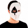 Tradineur - Máscara de asesino Póker - Fabricado en Plástico - Complemento para disfraces -  Ideal para disfrutar de Halloween y