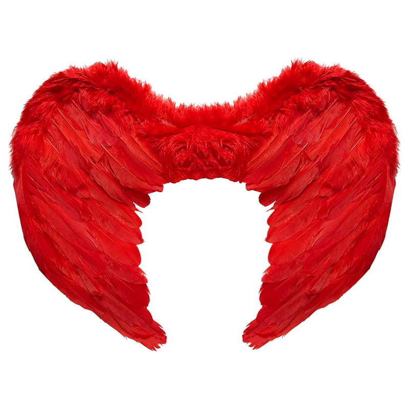 Tradineur - Alas de ángel con plumas y tirantes elásticos, complemento para disfraz de Halloween, carnaval, cosplay, fiestas, na Tradineur - Alas de ángel con plumas y tirantes elásticos, complemento para disfraz de Halloween, carnaval, cosplay, fiestas, na