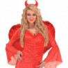 Tradineur - Alas de ángel con plumas y tirantes elásticos, complemento para disfraz de Halloween, carnaval, cosplay, fiestas, na