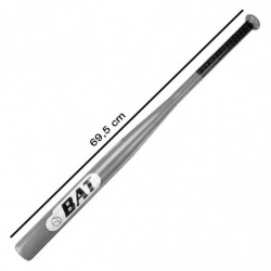 Tradineur - Bate de béisbol de aluminio, agarre antideslizante, entrenamientos, prácticas, deporte, aire libre, adolescentes, ad