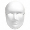 Tradineur - Pack de 4 Máscaras Blancas para Halloween - Fabricado en Plástico - Complemento para Disfraces - Talla Unica