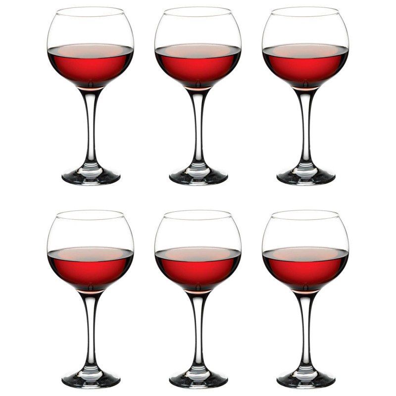 Tradineur - Set de 6 copas de cristal, modelo Ambassador, servir cubatas, cócteles, champán, elegantes, aptas para lavavajillas Tradineur - Set de 6 copas de cristal, modelo Ambassador, servir cubatas, cócteles, champán, elegantes, aptas para lavavajillas