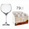 Tradineur - Set de 6 copas de cristal, modelo Ambassador, servir cubatas, cócteles, champán, elegantes, aptas para lavavajillas