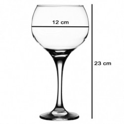 Tradineur - Set de 6 copas de cristal, modelo Ambassador, servir cubatas, cócteles, champán, elegantes, aptas para lavavajillas