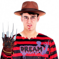 Tradineur - Garra dream killer, plástico, complemento para disfraz de Freddy Krueger, carnaval, Halloween, cosplay, fiestas temá