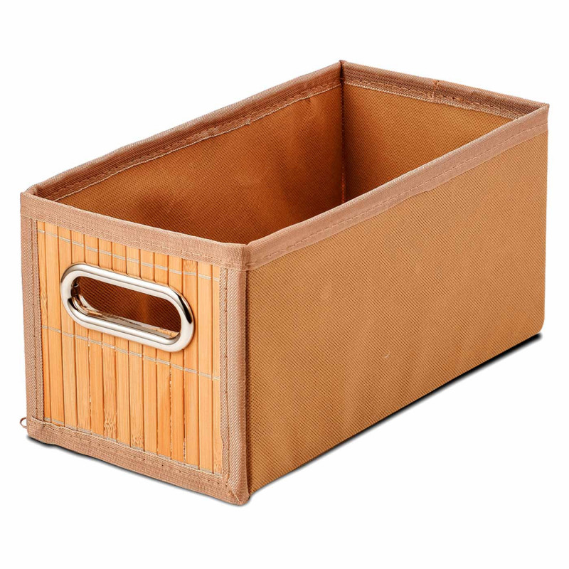 Tradineur - Organizador plegable de bambú con asa, cajón apilable, ordenación, ropa, fácil de limpiar, antipolvo, antihumedad, 3 Tradineur - Organizador plegable de bambú con asa, cajón apilable, ordenación, ropa, fácil de limpiar, antipolvo, antihumedad, 3