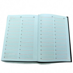 Tradineur - Agenda 2025 Modelo París de tapa dura - Cinta Marcapáginas - Planificación de tareas - 21 x 15 cm - Color Negro