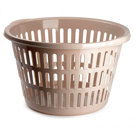 Tradineur - Cesta Redonda para Ropa Pastel - Fabricado en Plástico - Ideal para el almacenamiento y organización de la ropa - Ø