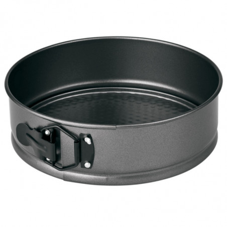 Tradineur - Molde redondo desmontable de acero, antiadherente, recipiente para horno, tartas, postres, repostería - Ø 20 cm