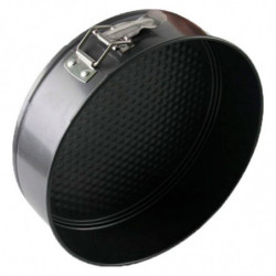 Tradineur - Molde redondo desmontable de acero, antiadherente, recipiente para horno, tartas, postres, repostería - Ø 20 cm