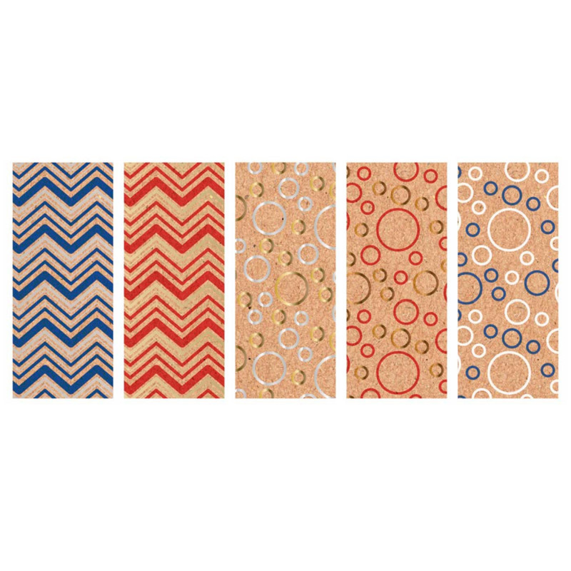 Tradineur - Pack de 5 rollos de papel kraft de regalo, modelo Zig Zag y Burbujas, láminas para envolver regalos de cumpleaños, N Tradineur - Pack de 5 rollos de papel kraft de regalo, modelo Zig Zag y Burbujas, láminas para envolver regalos de cumpleaños, N