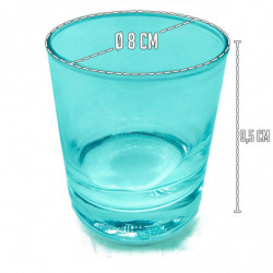 Tradineur - Pack de 3 Vasos modelo Islande - Capacidad de 30 cl (10 oz) - Fabricado en Vidrio - Apto para lavavajillas - Ø 8 x 9