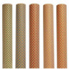 Tradineur - Pack de 5 rollos de papel kraft de regalo, modelo Mil Puntos, láminas para envolver regalos de cumpleaños, Navidad,