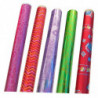 Tradineur - Pack de 5 rollos de papel de regalo metalizado, modelo Todo Año, láminas para envolver regalos de cumpleaños, Navida